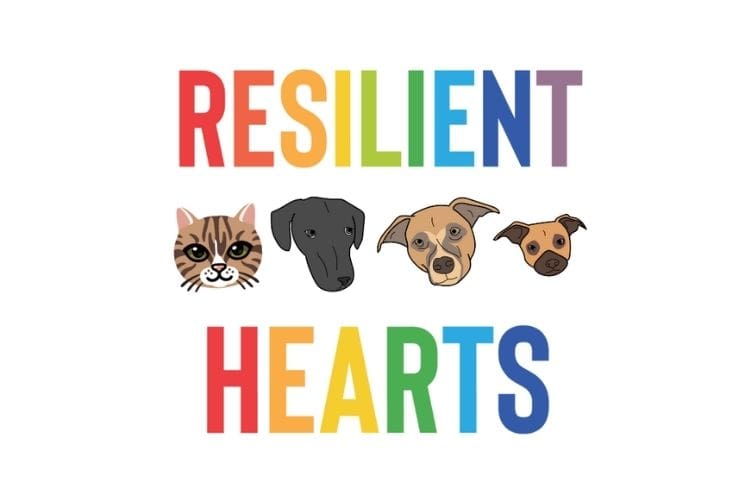 RHAS logo featuring one cat and three dogs with the organization name.